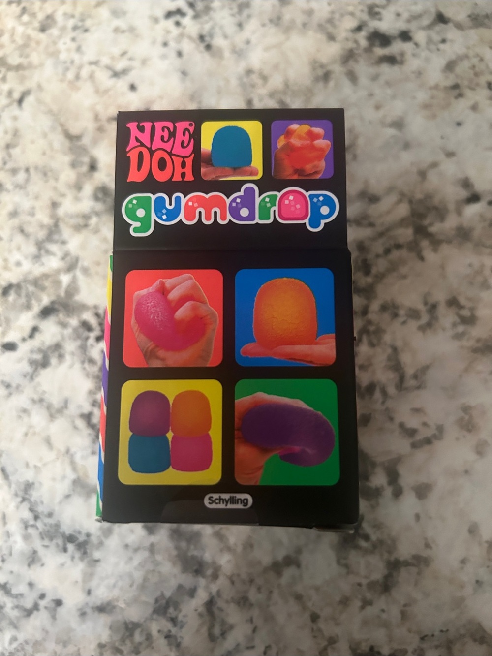 Needoh Gumdrop Pink Schylling Squishy Fidget Toy - Picture 5 of 6
